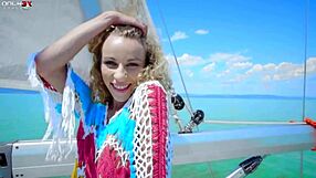 amirah adara and angel emily finger hairy pussies then toy tight buttholes outdoors in lesbian play