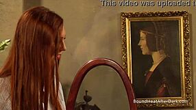 mistress fingers bound lesbian slaves as they watch