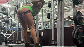 my heart races for bobbi jo's cute ebony shorts fetish