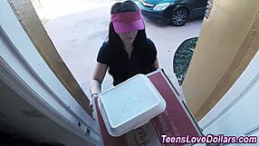 Real Amateur Teen Takes Massive Facial Cumshot