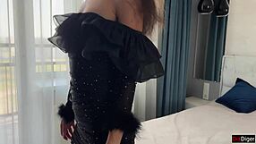 skinny secretary slut bent over in pantyhose takes rough anal creampie doggystyle riding