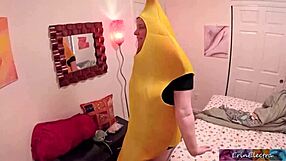 Stepmom's Big Ass Bent Over Doggystyle for Halloween Anal Creampie Ride