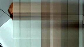 Ebony teen mommy takes piss and gives monster cock blowjob