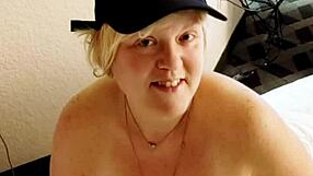 busty blonde pawg milf cheats barefoot riding dr blackjohnson's monster cock cowgirl on big natural tits