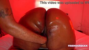 BbW model dallas playhouse oils huge booty and rides monster black cock hard