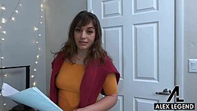 Lucky Alex Legend creampies big pussy lips of hairy Russian tutor Fallon West pov