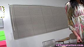 Lovely Stepsisters Stroke Teacher's Cock in Taboo 3some