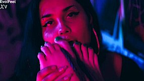 First Time Big Feet Worshipped and Licked Teasingly