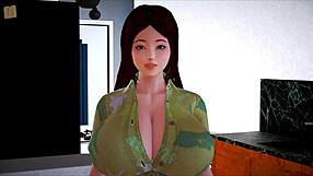 Big ass tits game tempts erotic family playtime