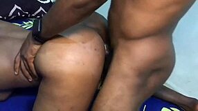 her huge ebony ass gets brutally drilled by monster black cock quickie