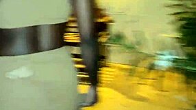 muscular spanish guy flashes tight pussy lips publicly in ibiza outdoors