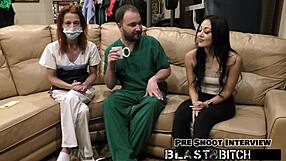 blaire celeste sucked dick then pussy took massive cum load