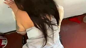 18yo amateur girl loves doggy style pounding hard