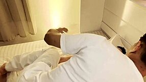 massage girl teases client with ass licking and atm fun