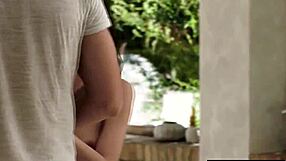 Petite Nelya Flashes Tits Teasing Neighbor!