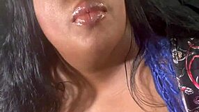 ever seen a bbw ebony goddess like ava knightly clap her fat ass with buttplug while big tits bounce to music?