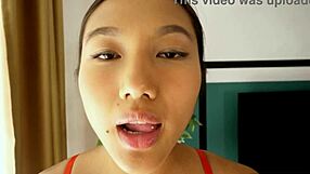 may thai slurps huge cock pov like a true asian slut