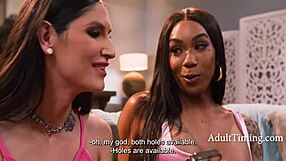 2 Trans Dicks Overwhelm Jewelz Blu and One Girl