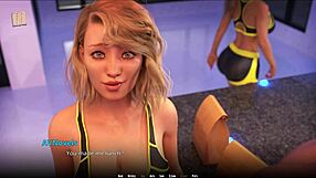 big tits bounce wildly during intense gaming fuck session