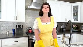 stepmom jane dove's big tits bounce as she sucks stepson alex jett's cock in taboo pov riding