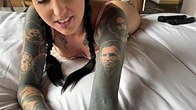 footjob backstage from shaved pussy italian beauty morea black tattooed feet tease