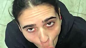 sexy sailor wife homemade blowjob milks husband's cum dry