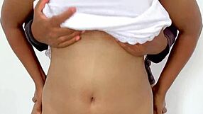 Horny Indian sister-in-law anal rides my big cock before wife gets home