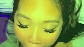 back room crazy hot sloppy blowjob and fucking slutty asian pov missionary