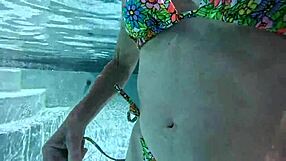 Private Hawaii Kai Pool Swim Turns Mature Pussy Show