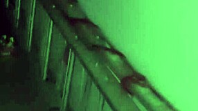 Gas station attendant can't resist shoving cock into slutty girl's wet hole outdoors