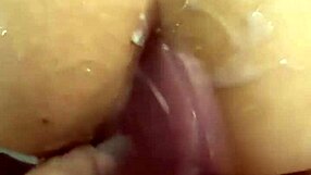 exotic latina shakes huge ass closeup before taking massive jizz load first time