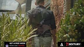 gorgeous candee licious gets her ass and pussy fucked hard by monster cocks at once