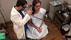 tampa university nurse katie cummings spreads for patient vibrator exam