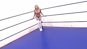 bella ink grapples me hard in her intense femdom wrestling hold