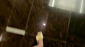 ting xuan's shemale cock throbs as she strolls public paths peeing with her huge bulge showing