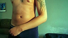 nerd brazilian rips underwear strokes monster cock moaning orgasm