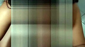 Ebony teen mommy takes piss and gives monster cock blowjob