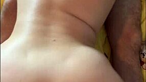 Curvy Big Tits Wife Bent Over Fucked Doggystyle While Deepthroat Sucking Dude