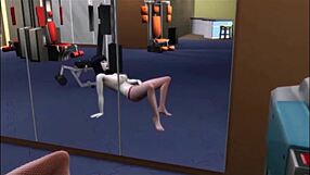 I'm thrilled watching Raven's intense gym workout in Whimsville episode 30