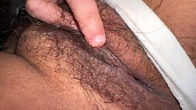 hey watch this indian student rub her hairy pussy clit on thong moaning wet