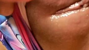 naughty colombian babe masturbates pussy showing huge ass on bed