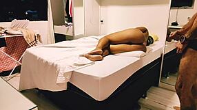 muscular brazilian mommy footjobs son's monster cock before raw anal assfucking creampie finish