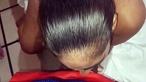 damn, check this curvy teacher's fat ass sucking student cock so good