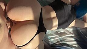 my stepsis lesbian but begs dick doggystyle creampie tight pussy