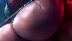 Chun-Li PUSSY POUNDED While C-Viper RIDES COCK in Wild DP Compilation!