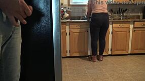 my turkish stepmom almost caught me cumming on her big ass 😏🍑