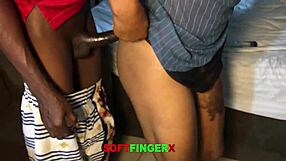 little 18+ blowjob then bent over doggy with curvy ebony girlfriend close up