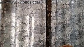 on the balcony i spot the neighbor next door