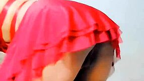 shemale sissy spreads legs in bathroom and pisses all over own curvy body