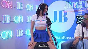 those hot colombian stepsis babes riding sybian machines together is wild on juanbustospodcast